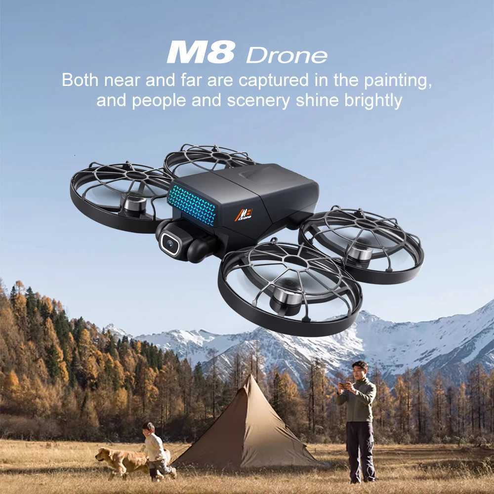 For M8 Drone 4K Professional Dual Camera with Sn 5G WIFI FPV GPS Dron Bless Optical Flow Hover Folding Quadcopter C251204