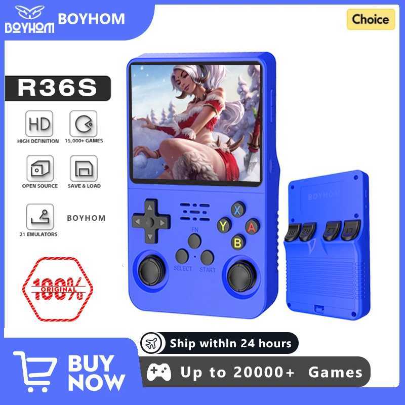 Best R36S R36H Retro Handheld Video Game Console Linux System 35 Inch IPS Sn Portable Pocket Video Player 64GB 128G Games H251204