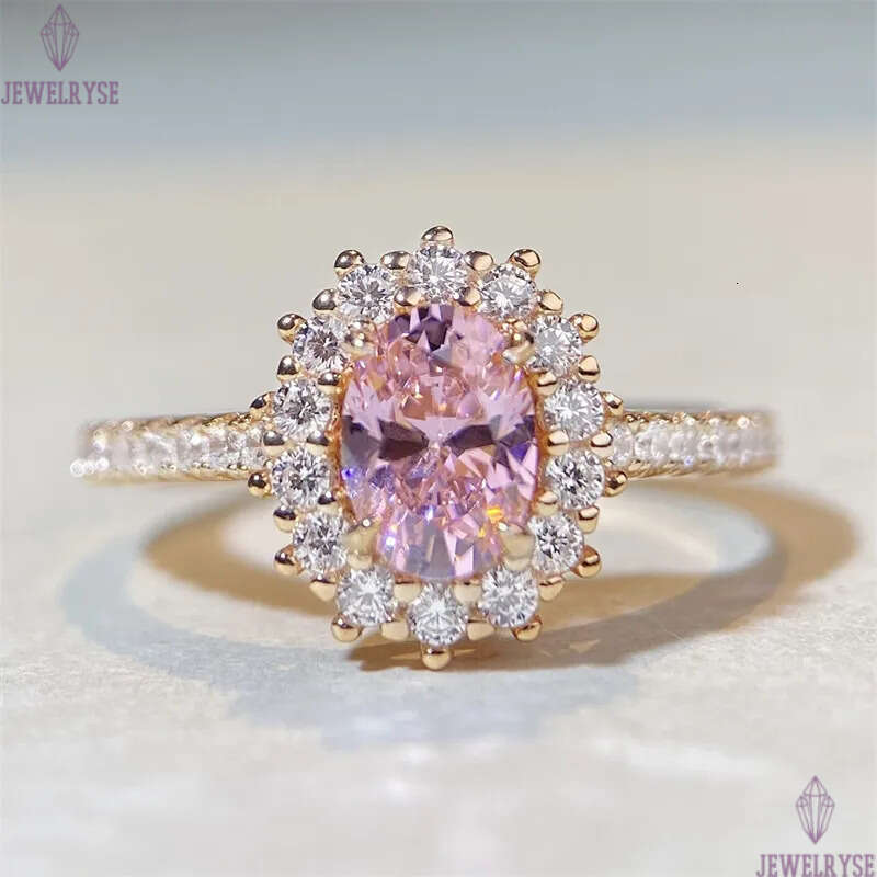 1ct diamond 18k gold ring designer for woman wed luxury 925 sterling silver red blue 5A zirconia engagement wedding rings anniversary jewelry women gi