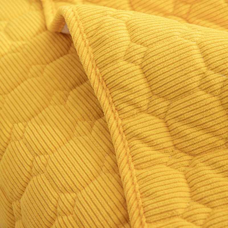 Solid Color Black Universal Non-slip Sectional Sofa Cover Super Soft Corduroy Plush Quilted Sofa Towel L Shape Corner Cover M251204 - view 6