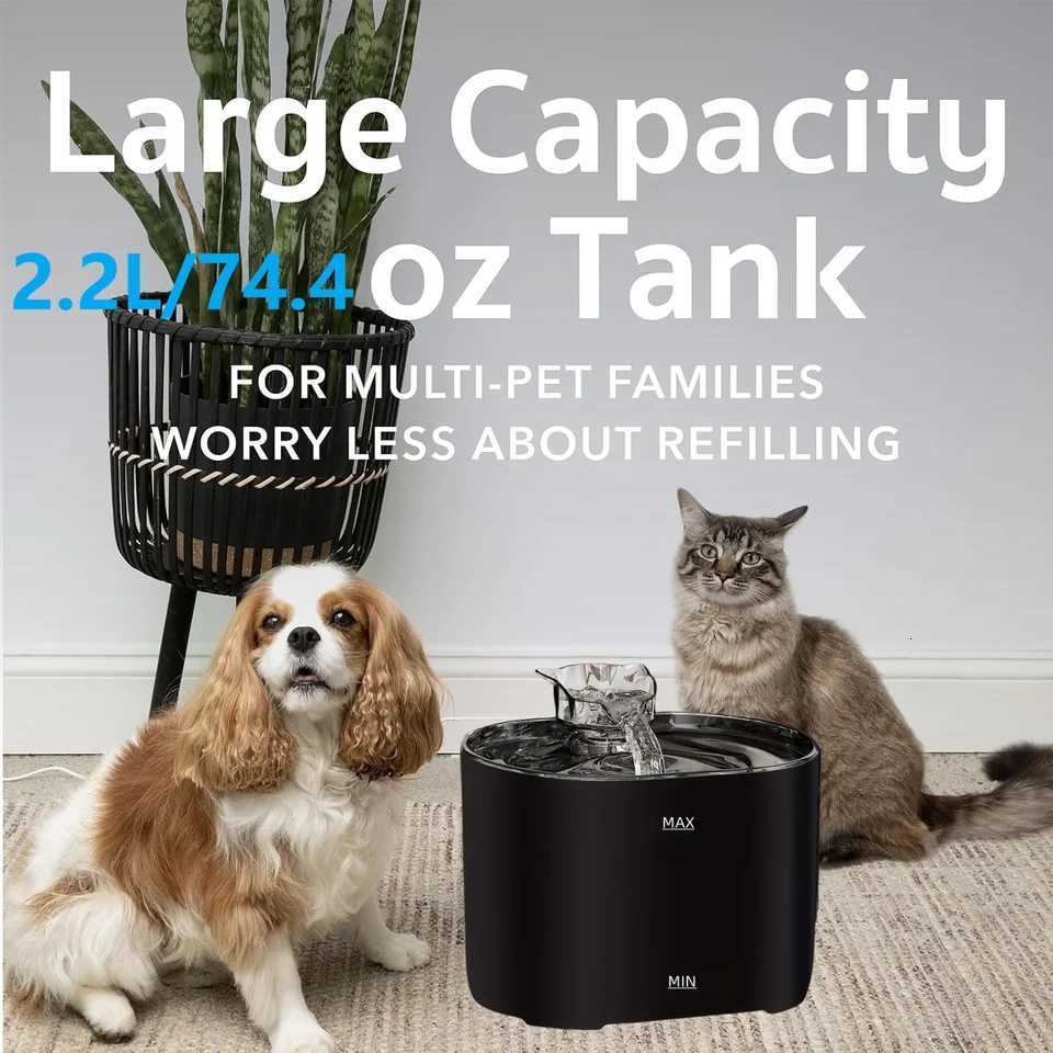 7439 oz/22 liters pet cat and dog fountain dispenser smart pet fountain dispenser large capacity silent automatic circulati M251204