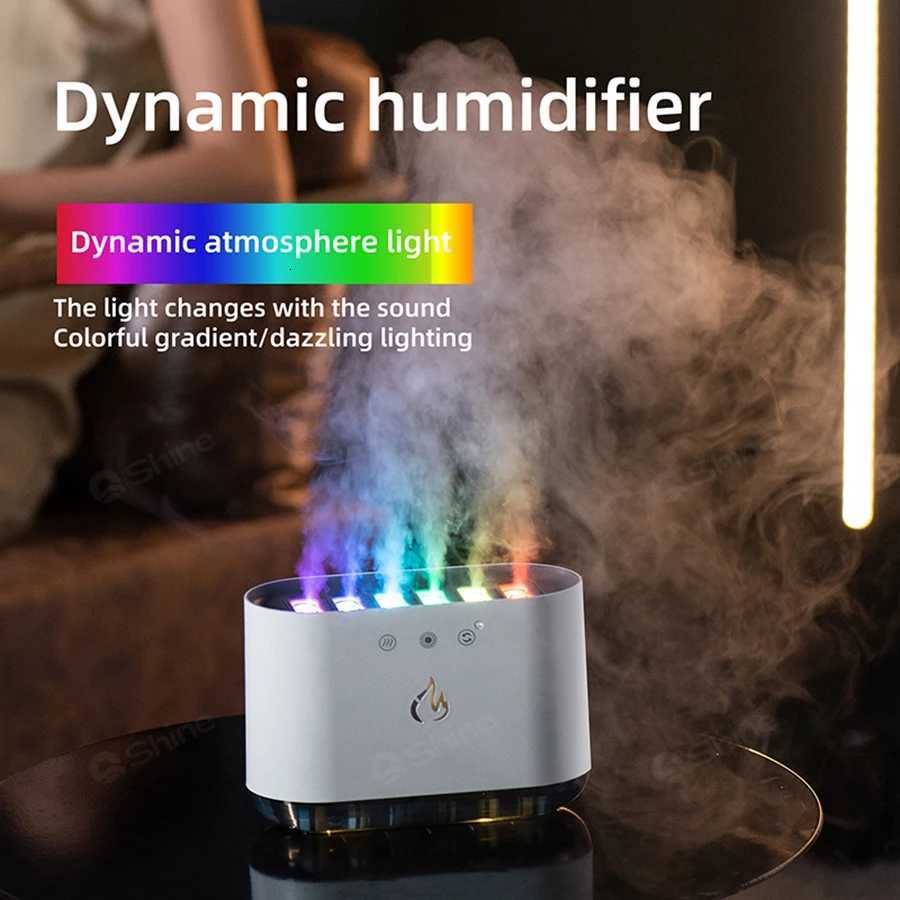 900ML Cool Dynamic Humidifier Ara Essential Oli Diffuser Humidifier Aratherapy Air Humidifier With Colorf Atmosphere Light C251204