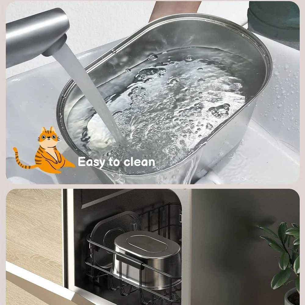 32L Stainless Steel Cat Water Fountain Automatic Pet Water Dispenser Accessories Auto Cat Drinking Fountain Dog Drinker Bowl M251204