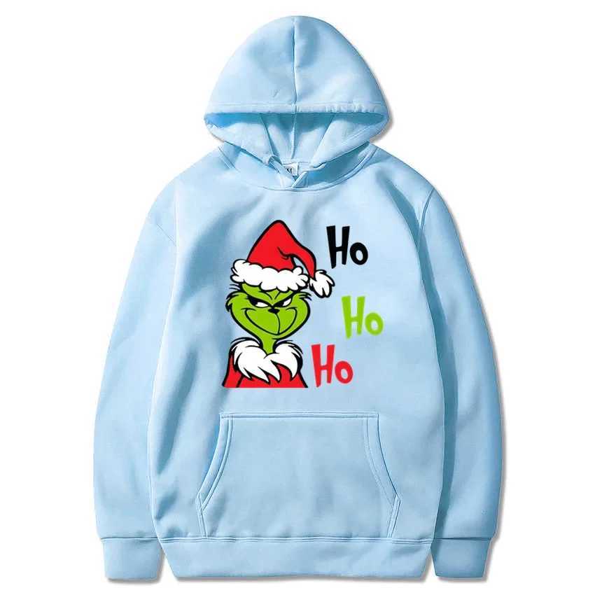 Christmas Green Goblin Hoodies Winter Casual Fleece Sweatshirt Top for Men Women J251203