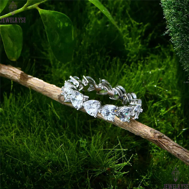 romantic heart s925 sterling silver ring designer for woman party 5A cubic zirconia diamond luxury engagement wedding rings womens jewelry valentines 