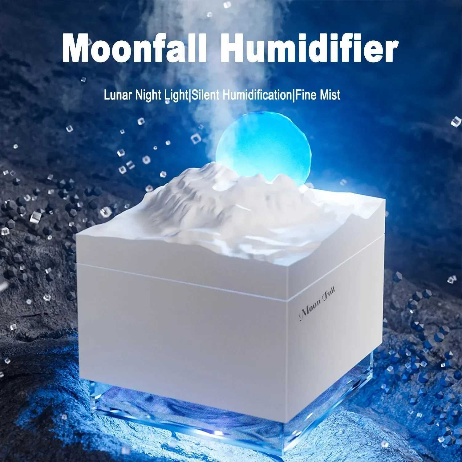 Scent Diffuser Cool Mist Humidifier with LED Moon Lamp Essential Oil Ara Diffuser and Night Light for He and Off C251204