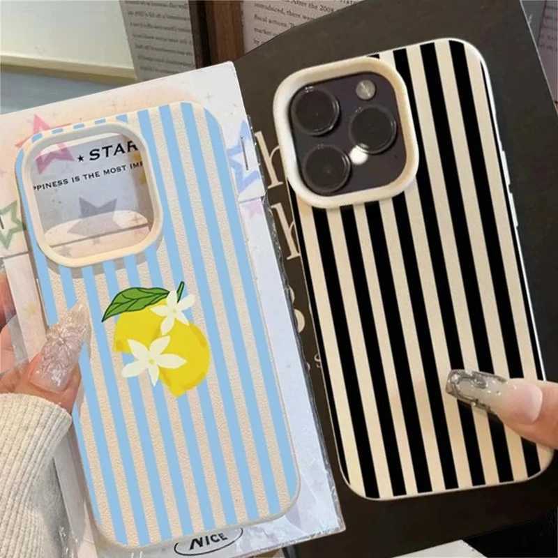 Simple Black e Striped Lemon Pattern Phone Case For 15T Pro 5G X7 F7 M7 Pro 15 tra 14T PRO X5 F5 Cover H251203