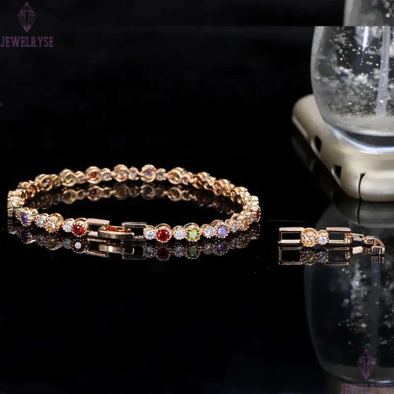 womens love tennis bracelet designer colorful red green white AAA cubic zirconia champagne luxury fashion copper bracelets jewelry valentines day gift
