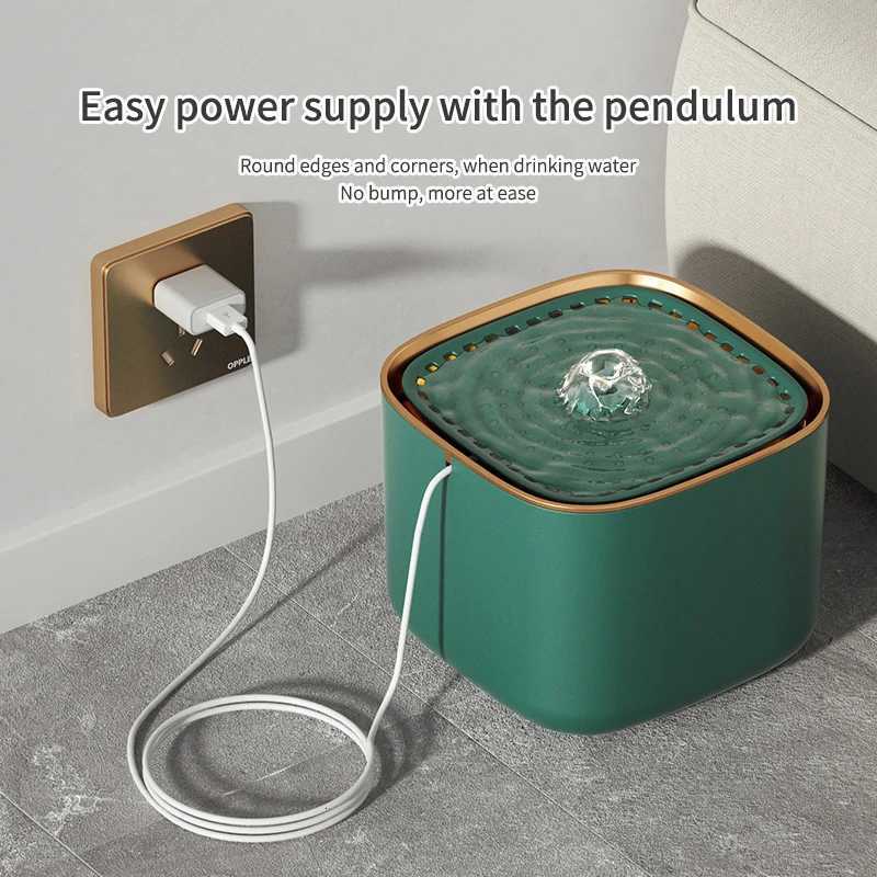 3L Automatic Cat Water Fountain with LED Light Ultra Silent USB Cats Electric Mute Water Feeder Pet Drinking Water Fountain M251204