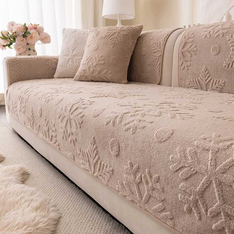 Christmas French Thickened Warm Sofa Cover Fabric New Anti Slip One-piece Sofa Cushion Warm and Comfortable in Autumn and Winter M251204 - view 4