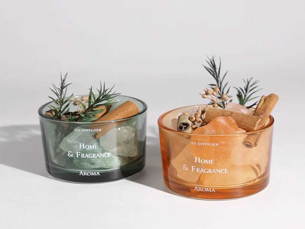 Stone Diffuser No Essential Oil Home Natural Essential Oils Home Scent Diffuser Essential Oil Crystal Home Dorm Room Decoration Y251204