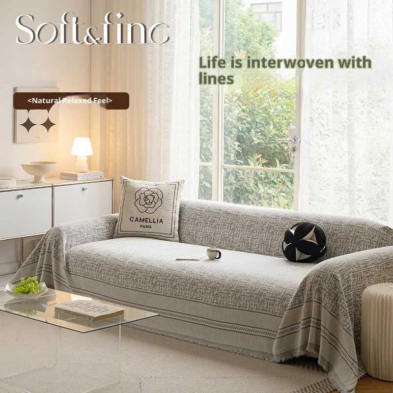 One-Piece Waterproof Sofa Cover Cat-Proof Elegant Stitch Chenille Slipcover for 2/3/4 Seater Luxury Couch M251204 - view 4