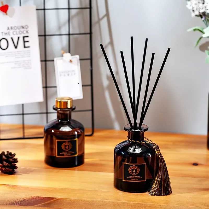 50ml Natural Aromatherapy Set Including 5 Black Vine Volatile Sticks Aromatherapy For Home Bedroom Bathroom Air Freshener Gift Y251204