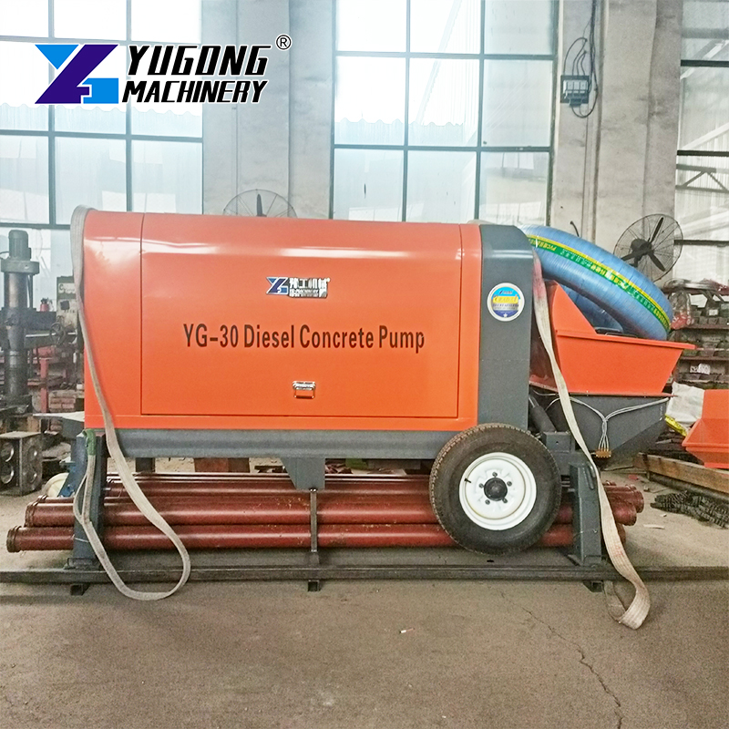Economical Concrete Pump Prices Industrial Stationary Concrete Pump With Mixer for Small Construction Projects