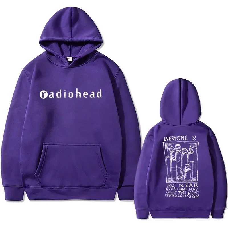 British Rock Band Radiohead Graphic Print Hoodie Men Womens Clothes Male Fashion Vintage Hoody Sweatshirt Gothic Y2k Streetwear J251203