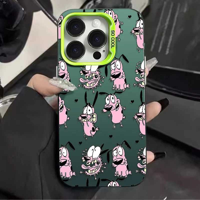 Courages Cowardly Dog Phone Case for IPhone 17 16 15 14 13 12 11 Pro Max Plus 17 Air 16E X XR XS Max Bumper Shockproof Cover H251203