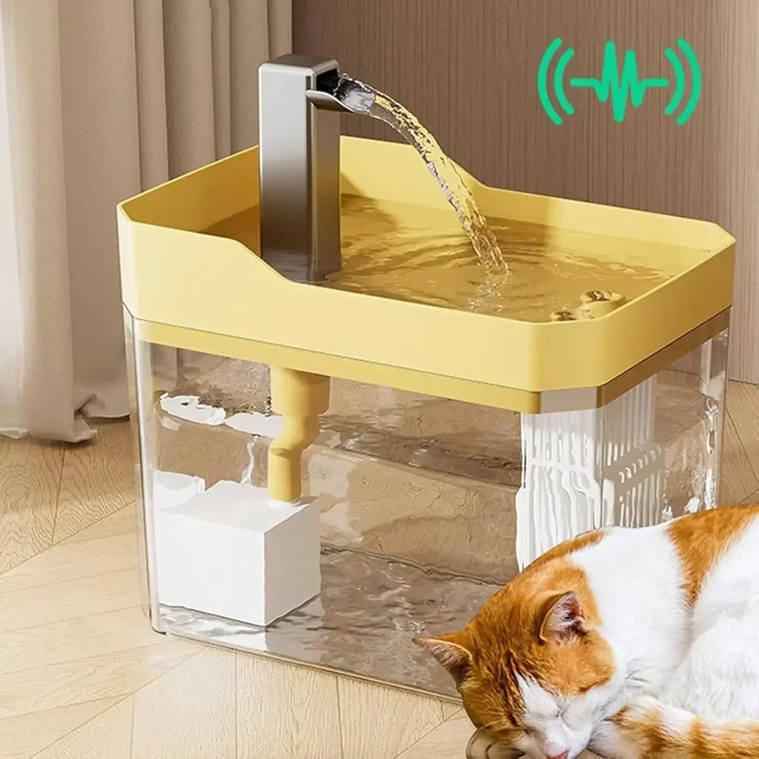 Automatic Cat Water Drinking Fountain Dispenser for Pet Water Fountain Filter Non-Slip Automatic Indoor Cat Water Bowl Anti-Slip M251204 - view 5