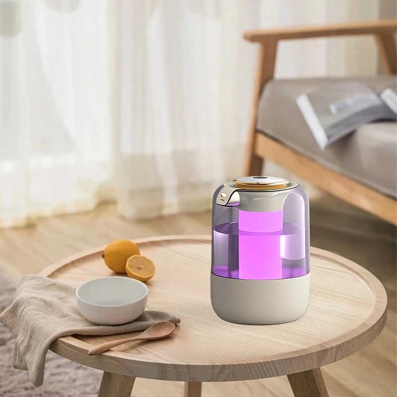 Double nozzle air humidifier desktop bedro humidifier large spray aratherapy hine atmosphere colorf lamp purifier C251204