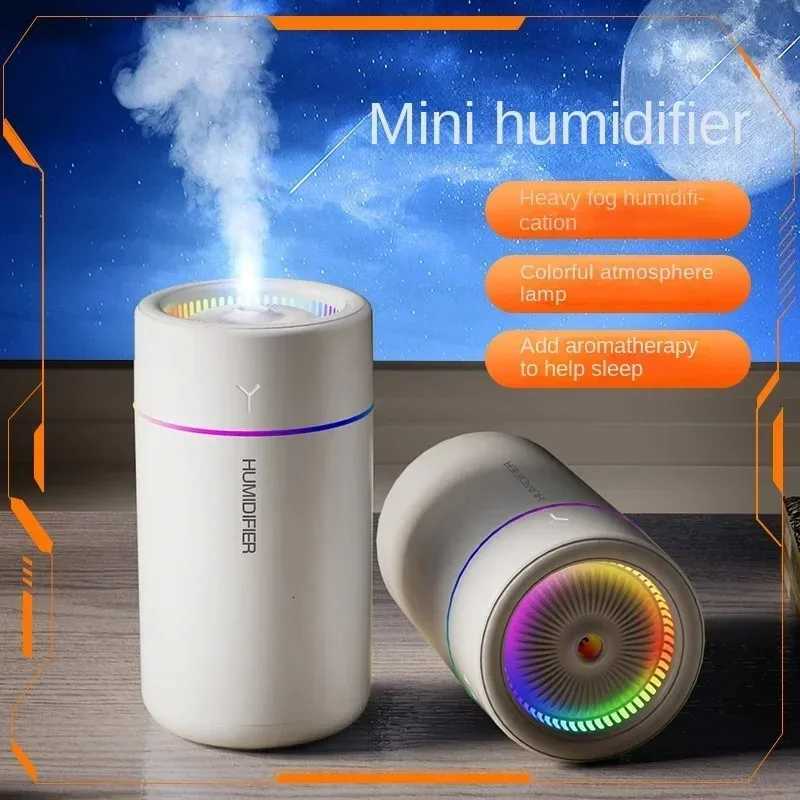 280ML Car Air Humidifier With Colorf Lights Ara Diffuser Essential Oils For He Bedro Off Silent trasonic Mist C251204