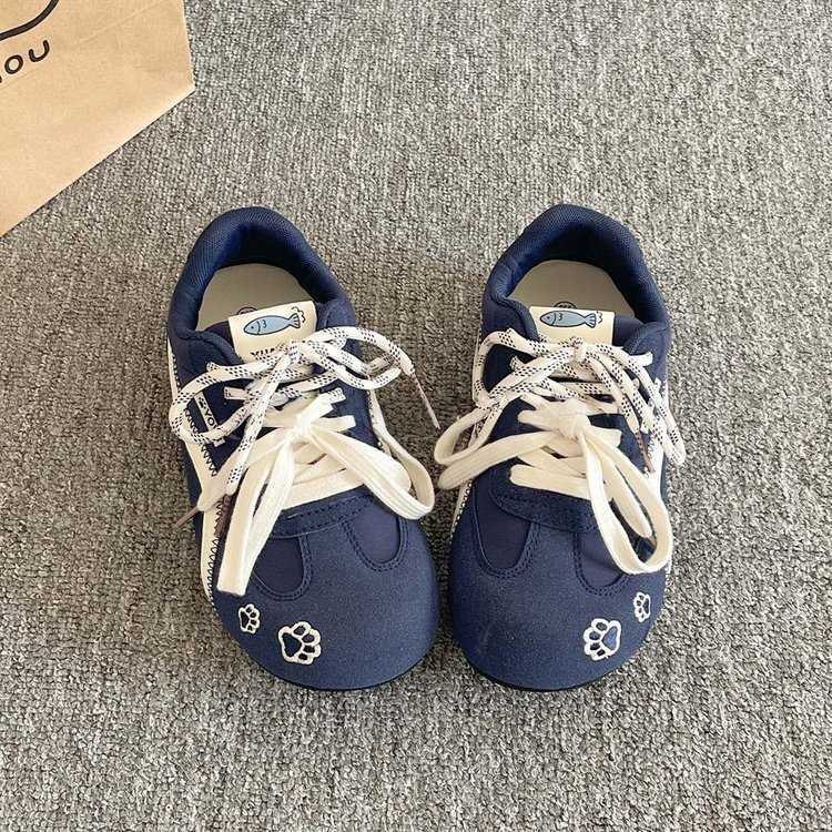 2025 Autumn New Style Soft-soled Stylish All-Purpose Student Platform Shoes for Children's Sports Shoes, Mid-Large Size Casual Shoes for Kids X25