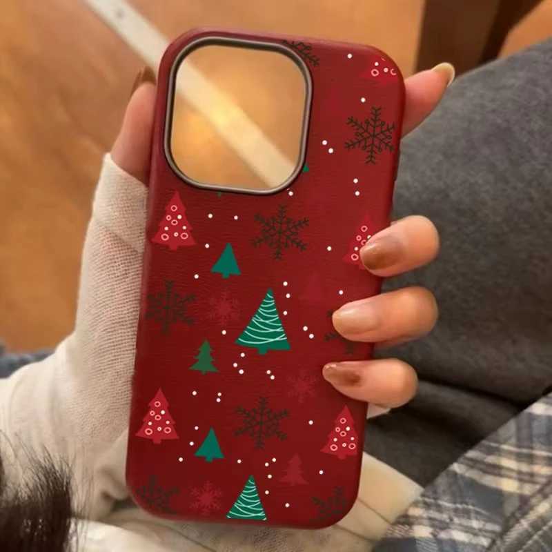 Christmas Tree Snowflake Phone Case For iPhone 17 16 15 14 13 12 11 17 Pro Max Air XSMax XS XR X Shockproof Soft Cover H251203