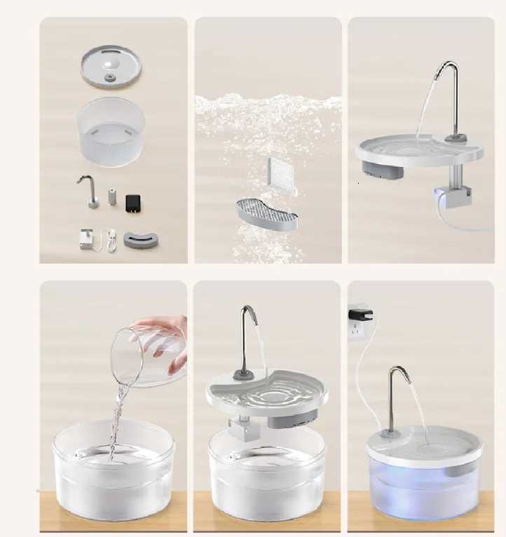 32L Cat Water FountainPet Water Dispenser With FilterDog Drinking Fountain For CatsUltra Quiet Water Pump M251204