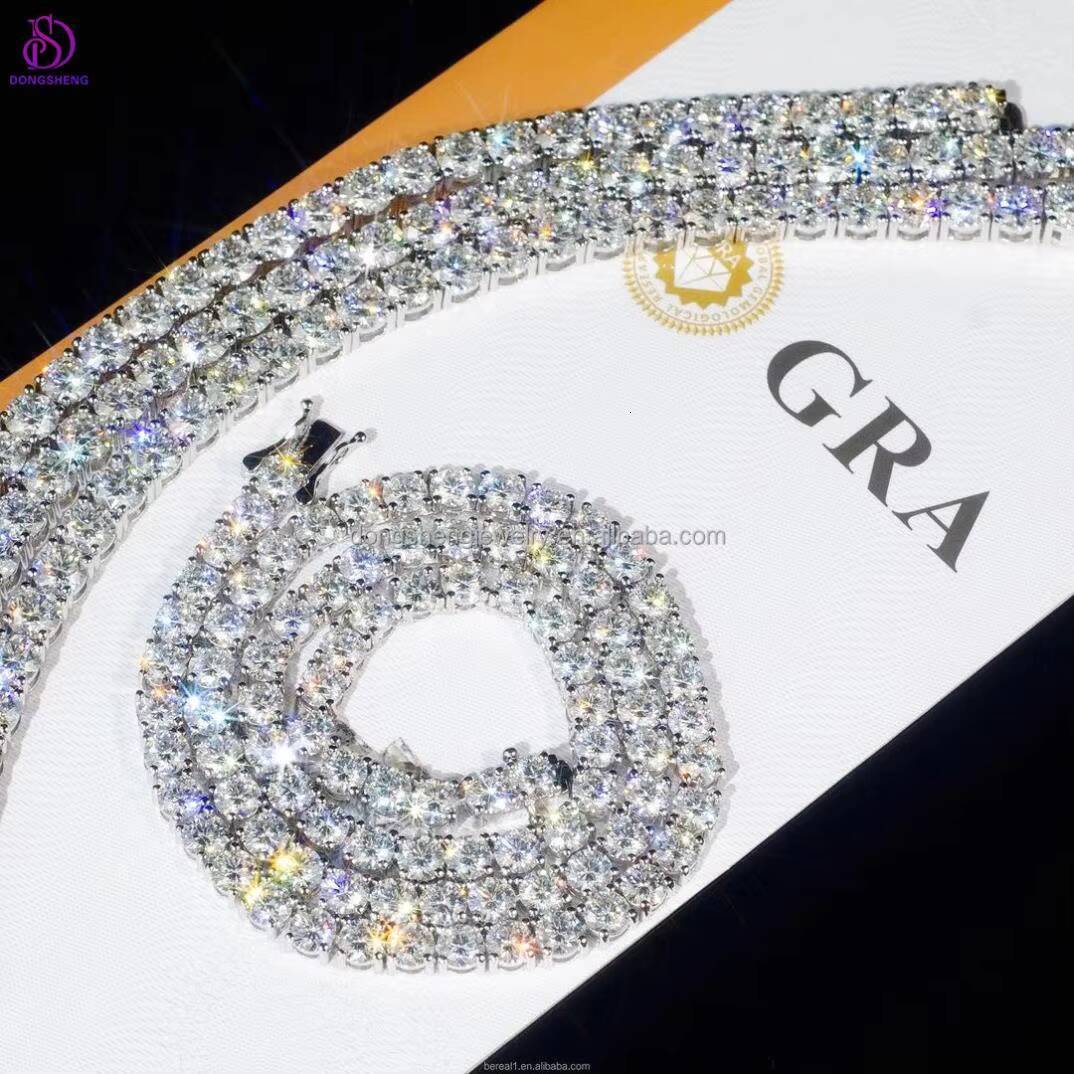 Cheap Personalized Wholesale Price Moissanite Baguette Tennis Chain