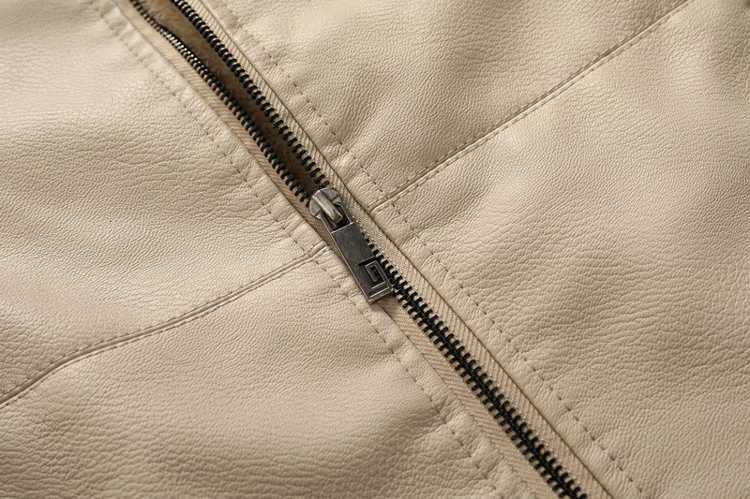 Mens Winter Casual PU Leather Hooded Zipper Fleece-lined Thicken Warm Jackets Male Motorcycle Leather Jacket Outdoor CoatsT251204