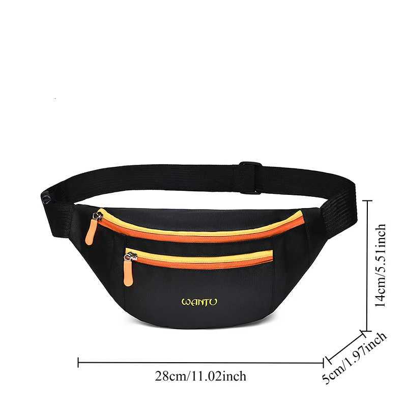 New Fashionable Color Blocking Versatile Womens Waist Bag Large Capacity Lightweight Casual Crossbody Bag Chest BagT251204