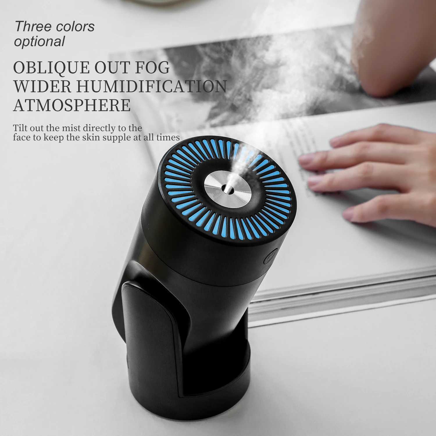 360 Oscillating Humidifier Air Purifier Smart Desktop Mist Control with tra-Quiet USB Operation C251204