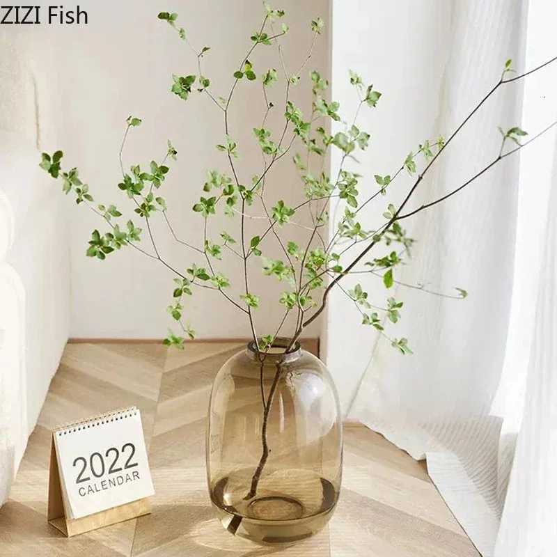Transparent Vase Off Decor Large Capacity Hydroponic Flower Pot Vase Bedro Aesthetic Decor He Decor H251204
