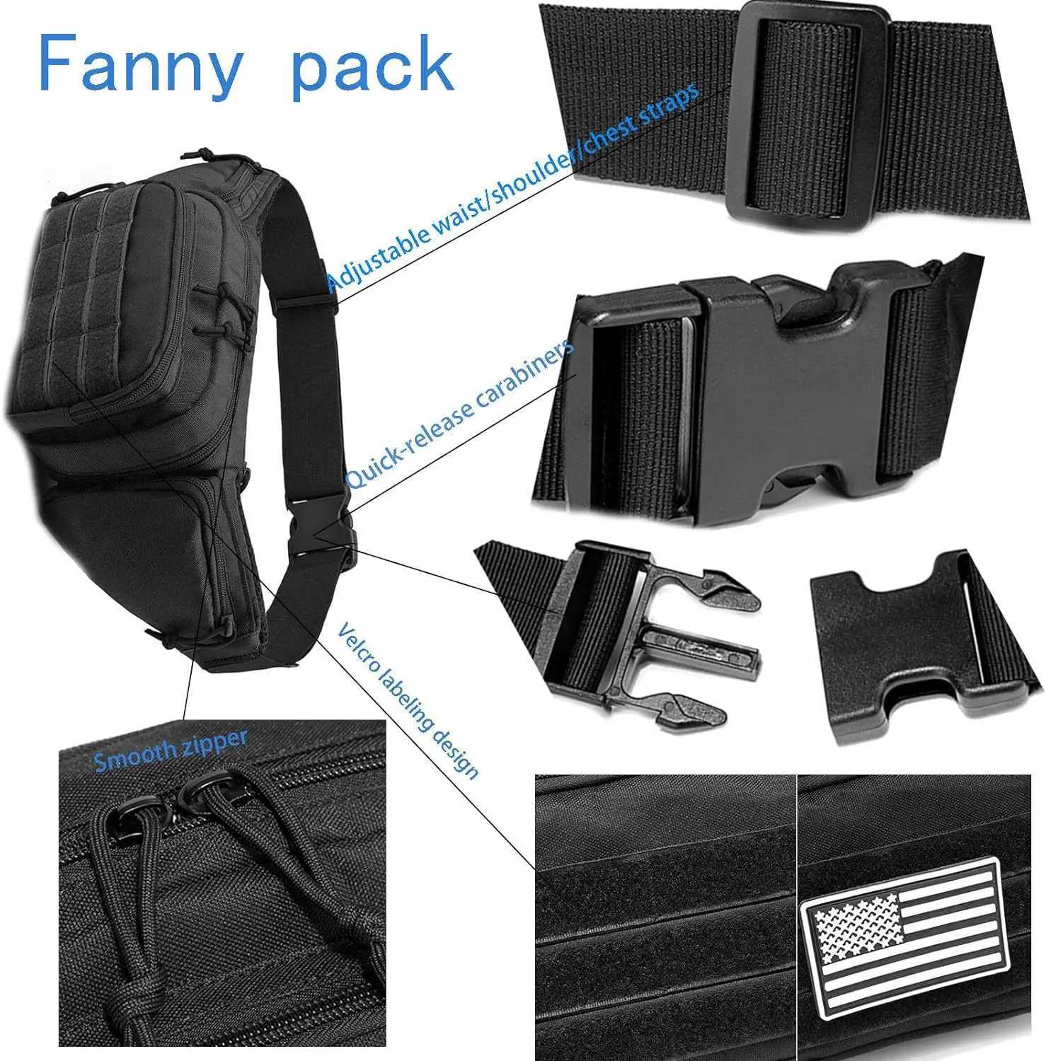 New Outdoor Multi functional Invisible Waist Attachment Bag for Mens Sports Storage Waist Bag Outdoor Tool KitT251204