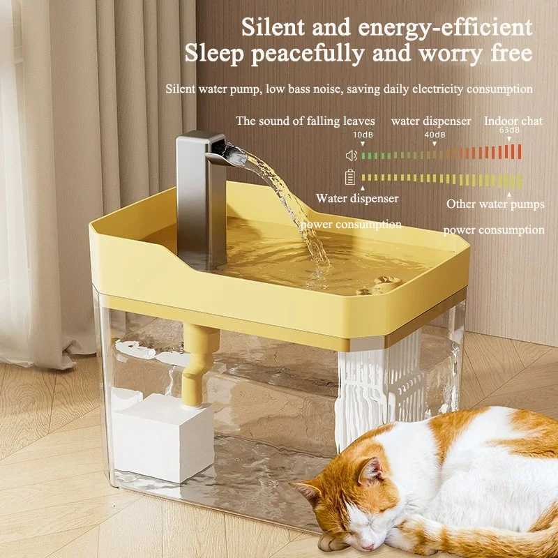 Automatic 15L Pet Water Fountain Filter Mute Cat Drink Bowl Pet Mobile Water Dispenser for Dog and Cat Water Feeding Supplies M251204