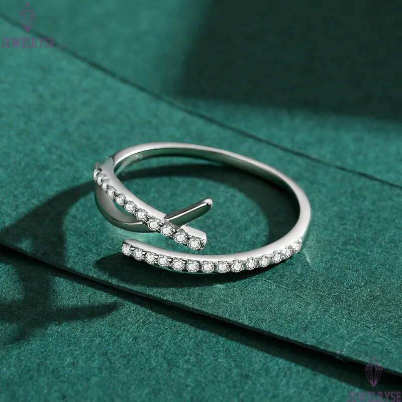 classic band rings designer for woman s925 sterling silver jewelry party beach 5A cubic zirconia luxury diamond 18k gold ring women valentines day gif