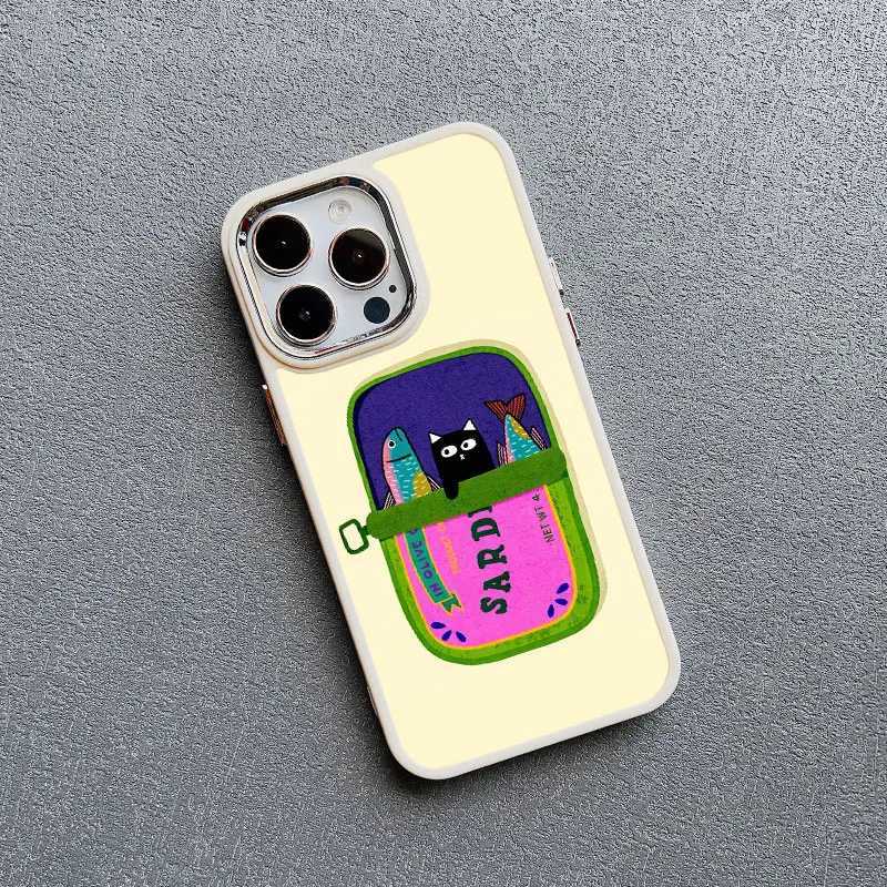 Silicone Phone Case For iPhone 14 13 12 11 Pro Max 16 15 Pro Max Plus XR XS X 7 8 SE2 Fish Funny Sardines Shockproof Back Covers H251203