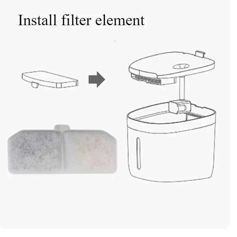 3L Large Capacity Canine Cat Dog Pet with USB Circulating Filter Pet Fountain Feeder Automatic Water Dispenser Port for Pets M251204