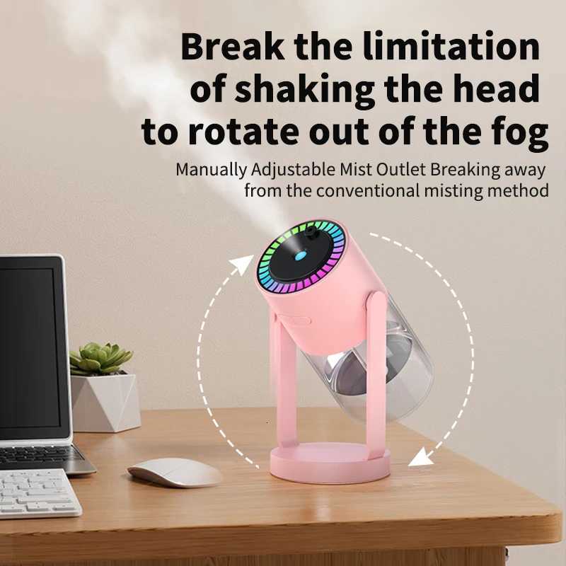 Starry Sky Projection Humidifier Mini Rotating Car Air Humidifier with LED Light USB Electric Ara Diffuser for Bedroo C251204