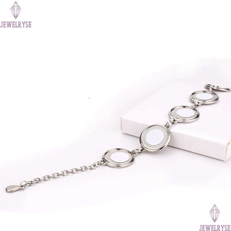 Fashion christmas sublimation blank mens DIY transfer printing round heart love bracelet for woman Thanksgiving Valentines Day Souvenir Family Gift