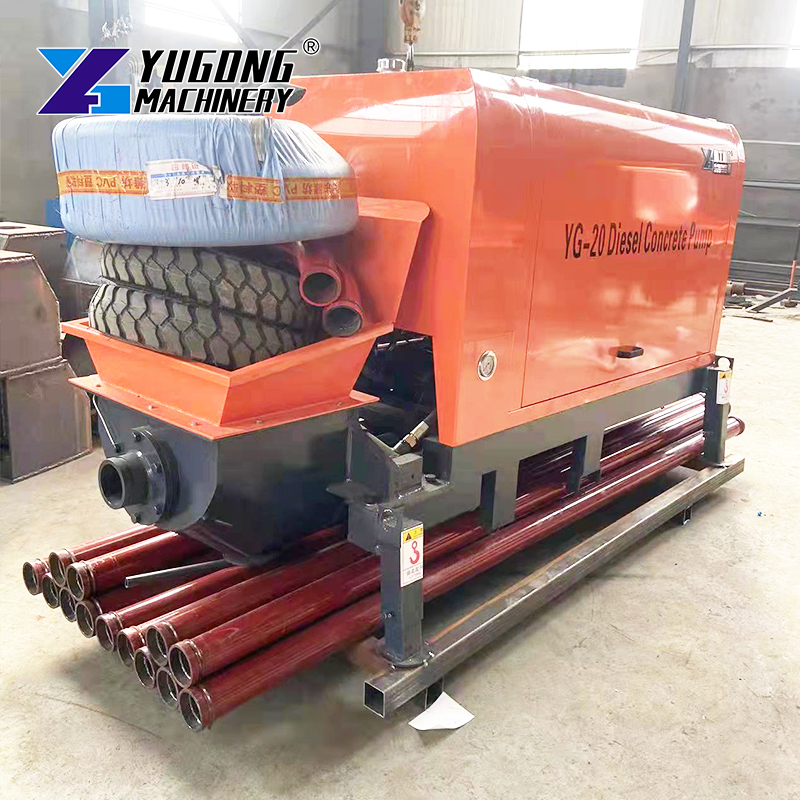 Factory Sales Concrete Line Pump Small Mini Trailer Stationary Concrete Pump
