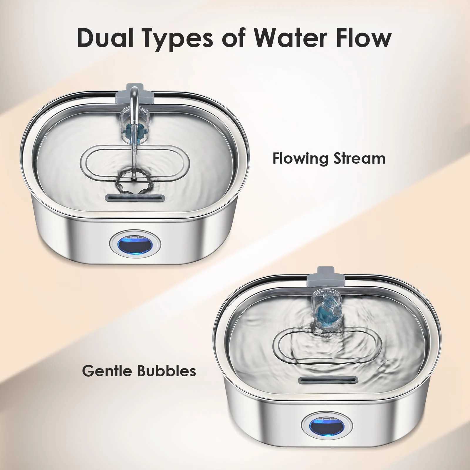 32L stainless steel cat water dispenser window has water level which can be observed suitable for many cats and dogs M251204