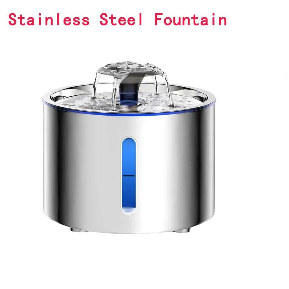 25L Stainless Steel Automatic Pet Water Dispenser Fountain For Cats And Dogs Drinking Bowl Easy To Clean Multiple Pets Supplies M251204