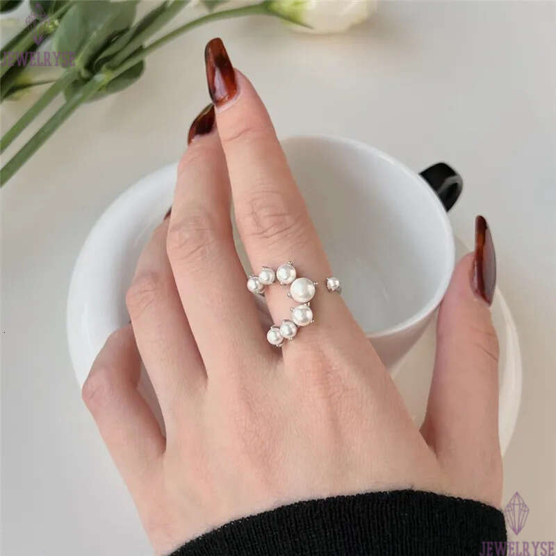 luxury designer shell pearl ring for woman 925 sterling silver 5A cubic zirconia charm love diamond 18k gold rings womens jewelry friend gift box open