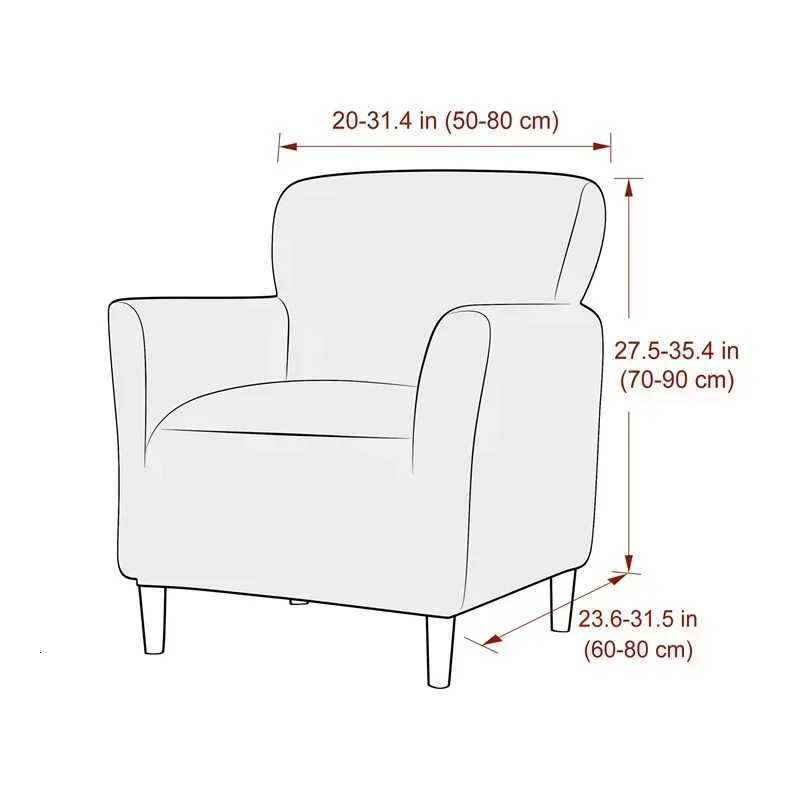 Flowers Tub Chair Cover Stretch Club Sofa Slipcovers Anti-slip Armchair Covers Single Sofa Covers for Living Room Bar Counter M251204 - view 3