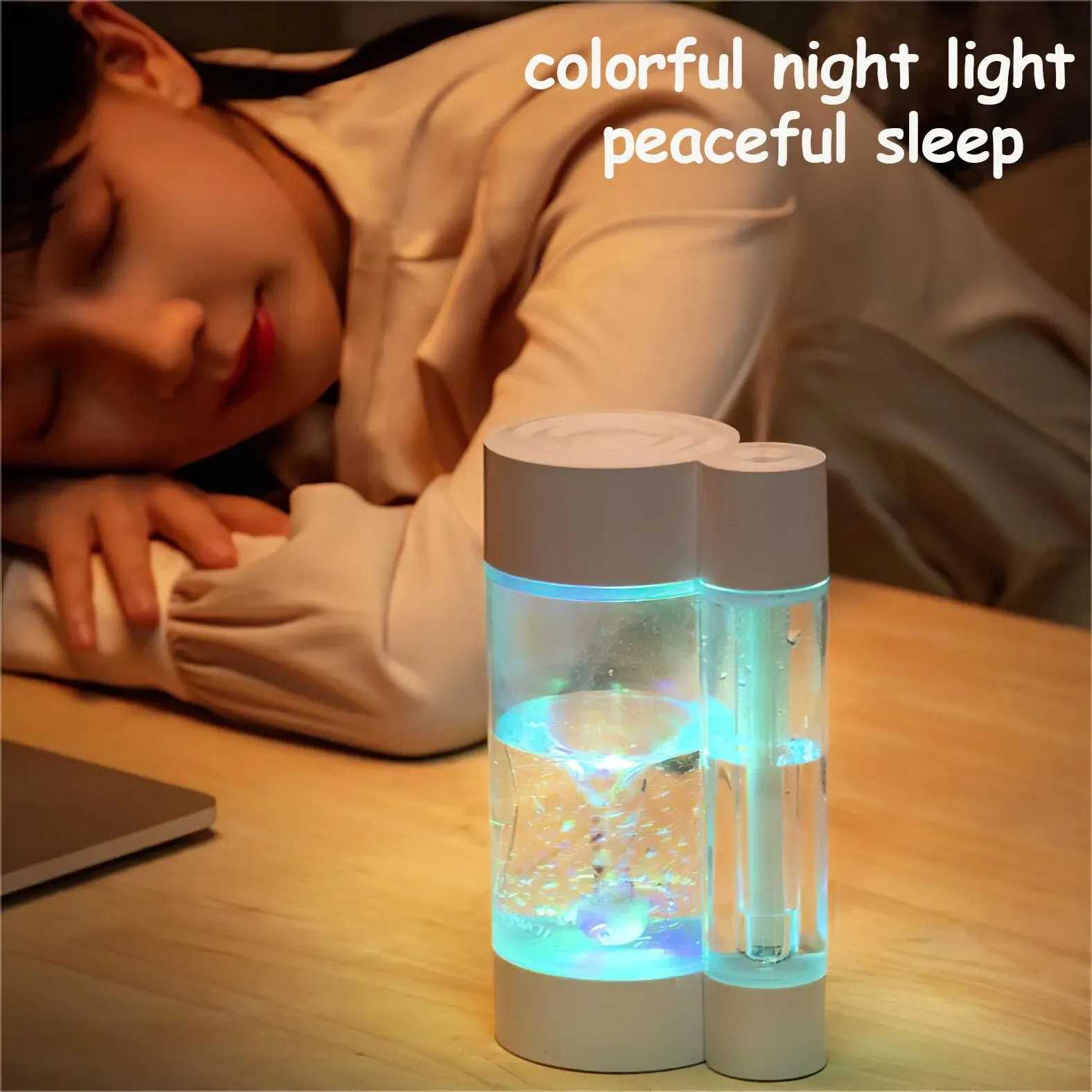 Waterspout 500ML Cool Mist Humidifier with Colorf Night Light C251204