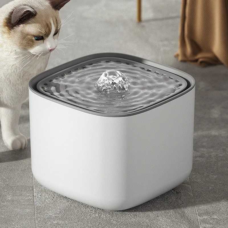 3L Smart Pet Water Fountain Automatic Induction Circulating Filtering Cat Water Drinker USB Electric Mute Cats Water Dispenser M251204