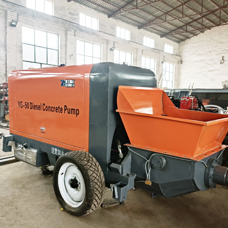 Efficient and Affordable Cement Pump Solution | Features Integrated Mixer for Ready-to-Use Concrete Delivery