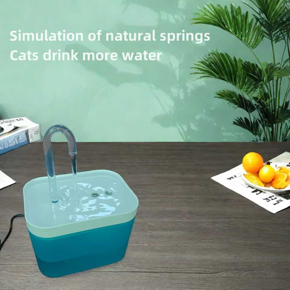 Pet Water Dispenser Auto Filter Electric Mute Cat Drinker 15L Recirculate Filtering Drinker for Cat Water FountainUSB Electric M251204
