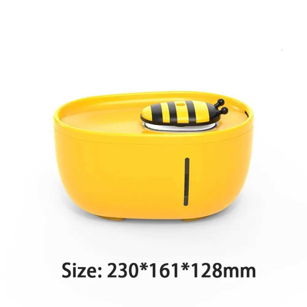 Pet Water Dispenser 2000ml Cat Automatic Circulation Filter Waterfall Mute Running Water Bee Style Water Dispenser Cat M251204