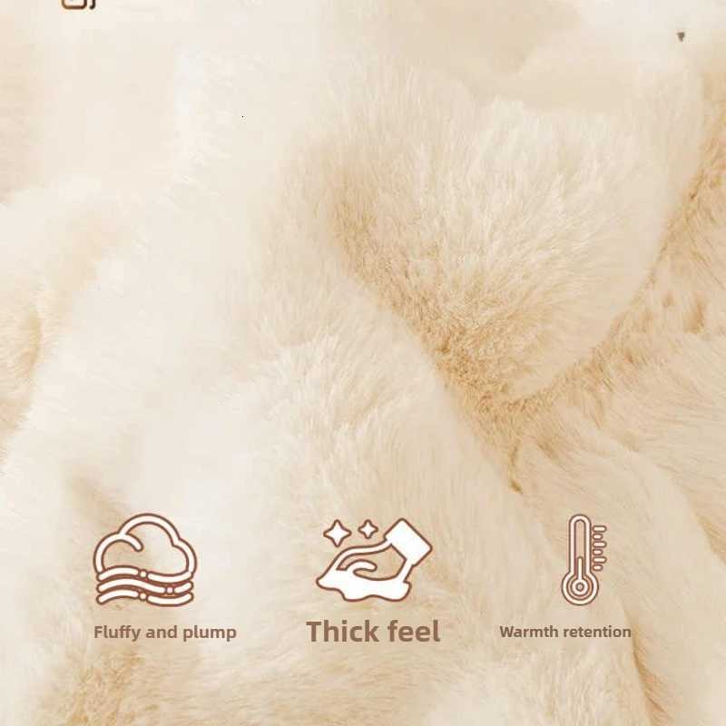 Cream Style Plush Sofa Cushion Winter Warm Dust-proof Sofa Covers Thicken Non-slip Universal Couch Slipcovers for Living Room M251204 - view 3