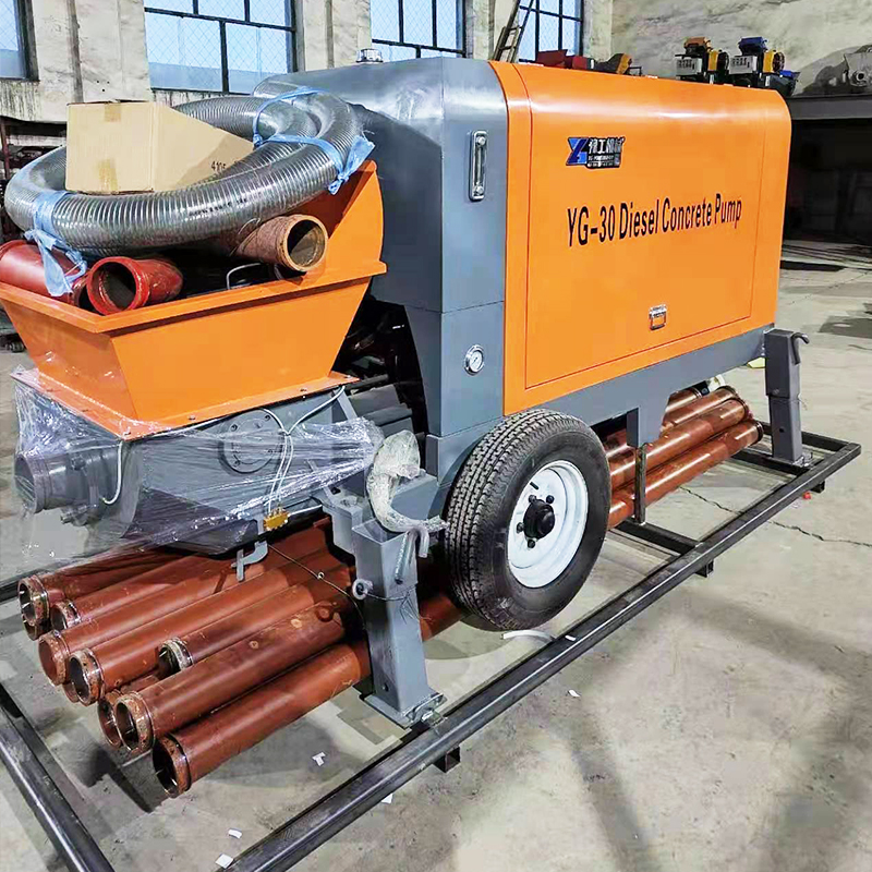 Efficient and Affordable Cement Pump Solution | Features Integrated Mixer for Ready-to-Use Concrete Delivery